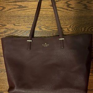 Kate Spade plum coloured tote